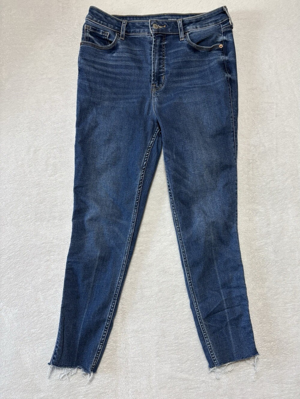 Old Navy Jeans Womens 8 Blue High Rise Rockstar Super Skinny 360 Stretch